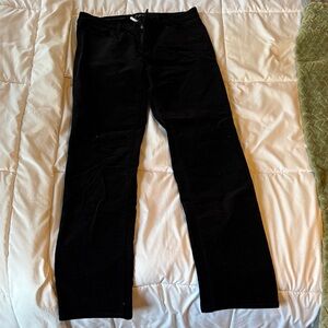 LOFT Black Straight Leg Jeans
